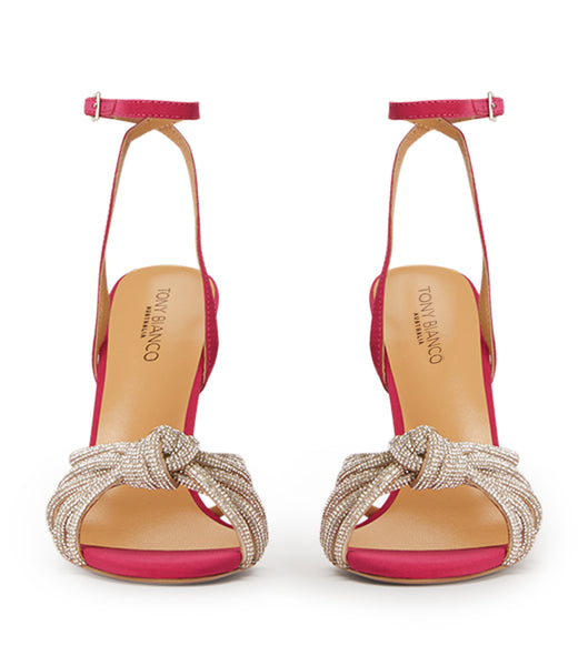 Tony Bianco Kyla Persian Crepe 11cm Stiletthæler Rosa | NOCIF35245