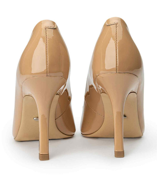 Tony Bianco Kysaia Nude Patent 9.5cm Court Sko Beige | NODFL59860