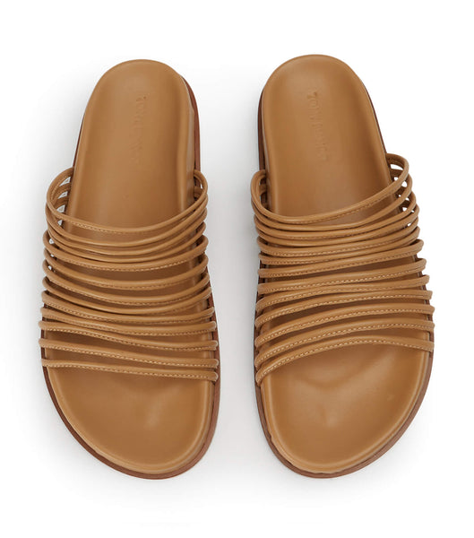 Tony Bianco Libi Biscuit Nappa Flate Sandaler Gul | NOZDE53326