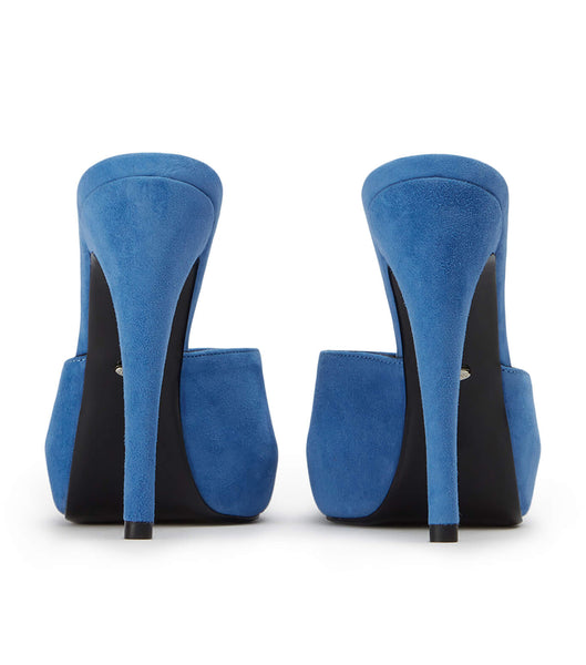 Tony Bianco Love Blue Semsket Skinn 12cm Stiletthæler Blå | NOJZR93870