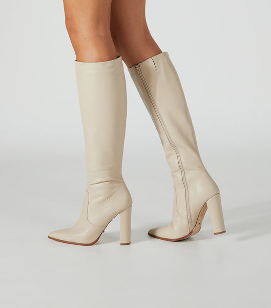 Tony Bianco Lucille Vanilla Venice 10.3cm Mid Calf Boots Lyse Gul | BNOSO56631