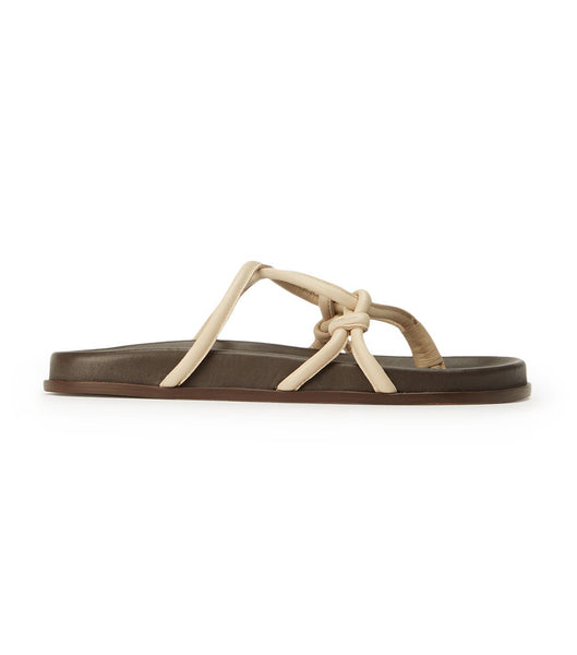 Tony Bianco Luelle Vanilla Nappa Badesandaler Lyse Gul | XNOGW45451