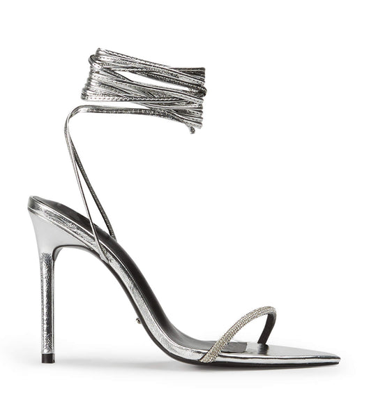 Tony Bianco Makai Silver Foil 10.5cm Stiletthæler Sølv | MNOFT99259