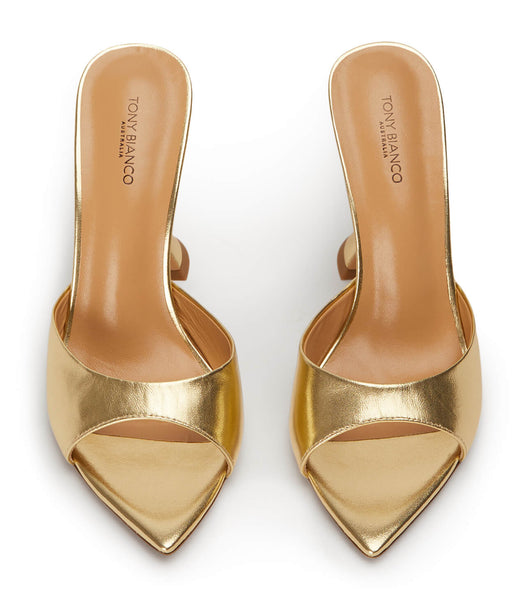 Tony Bianco Marcel Gold Nappa Metallic 10.5cm Eventhæler Gull Metal | ANODF70612