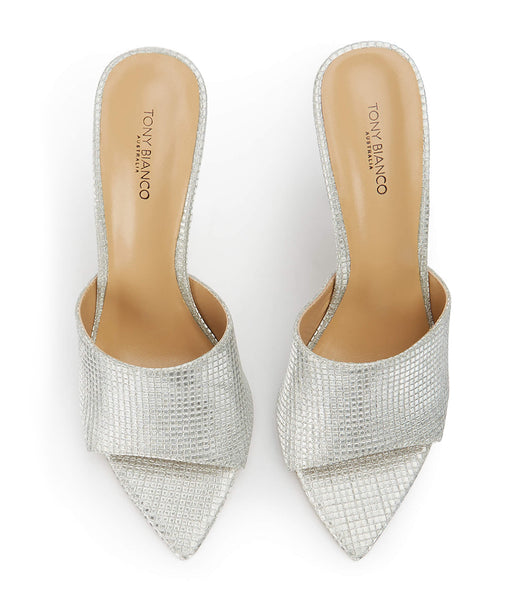 Tony Bianco Marley Silver Aura 10.5cm Stiletthæler Sølv | NOIIZ63650