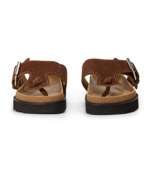 Tony Bianco Marlo Choc Semsket Skinn 3cm Sandaler Brune | NOJVR94111