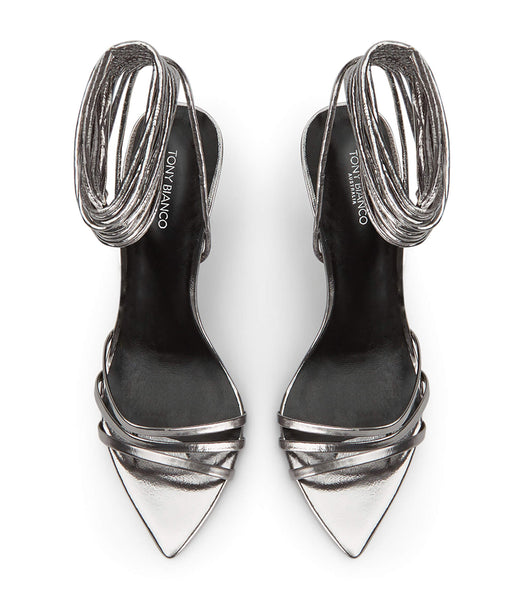 Tony Bianco Mavis Gunmetal Glimmer 10.5cm Stiletthæler Grå | TNOWZ96375