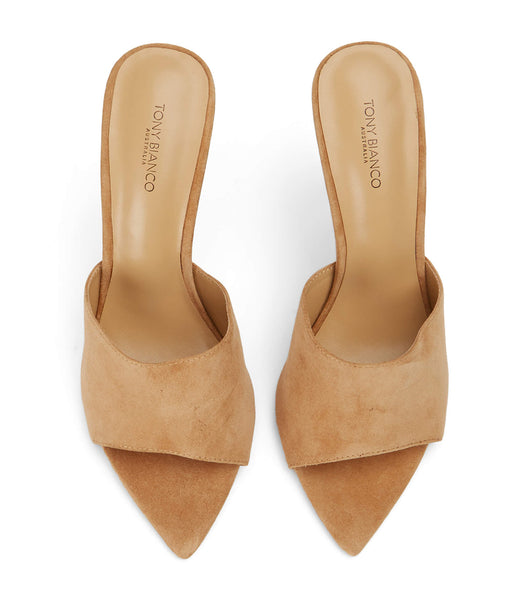 Tony Bianco Maximus Butterscotch Semsket Skinn 10.5cm Stiletthæler Beige | NOQCS88243