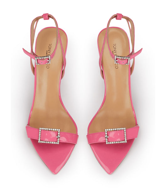 Tony Bianco Mopsy Flamingo Patent 10.5cm Eventhæler Rosa | XNOBH71447