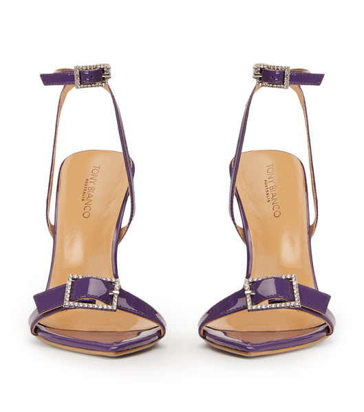 Tony Bianco Mopsy Orchid Patent 10.5cm Bling hæler Lilla | MNOFT20678