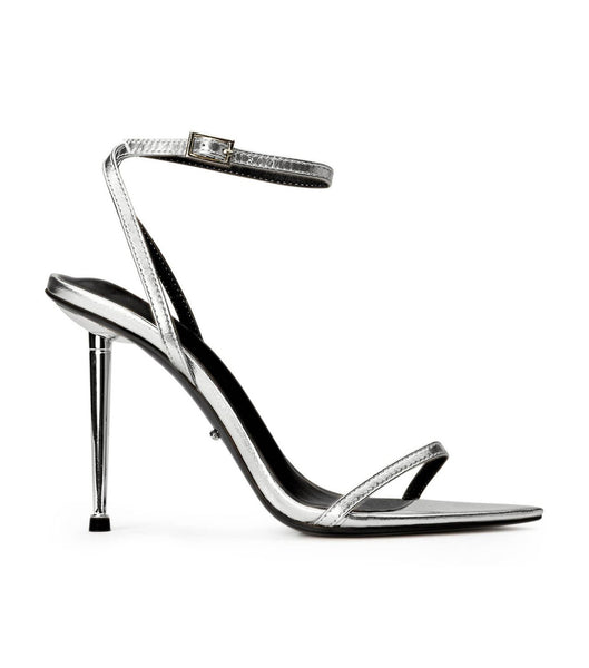 Tony Bianco Myra Silver Nappa Metallic 10.5cm Brude hæler Sølv Metal | BNOSO63873