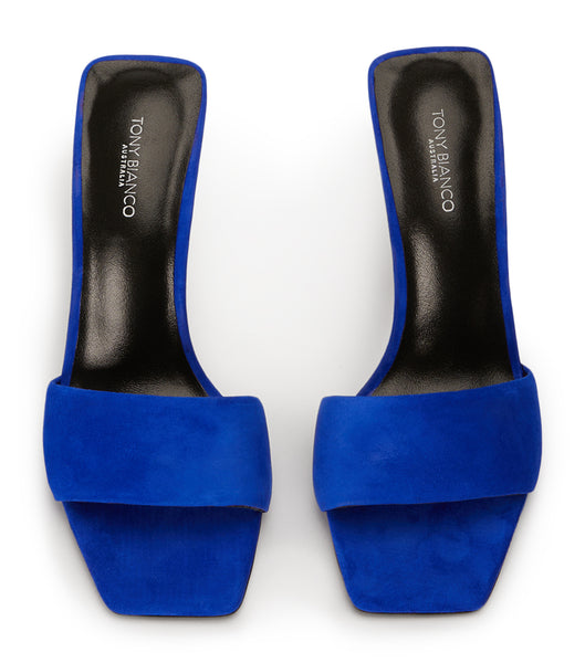 Tony Bianco Natalie Azure Semsket Skinn 10.5cm Stiletthæler Blå | TNOPQ52191