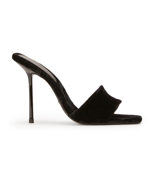 Tony Bianco Natalie Black Crush 10.5cm Eventhæler Svarte | UNOTG45912