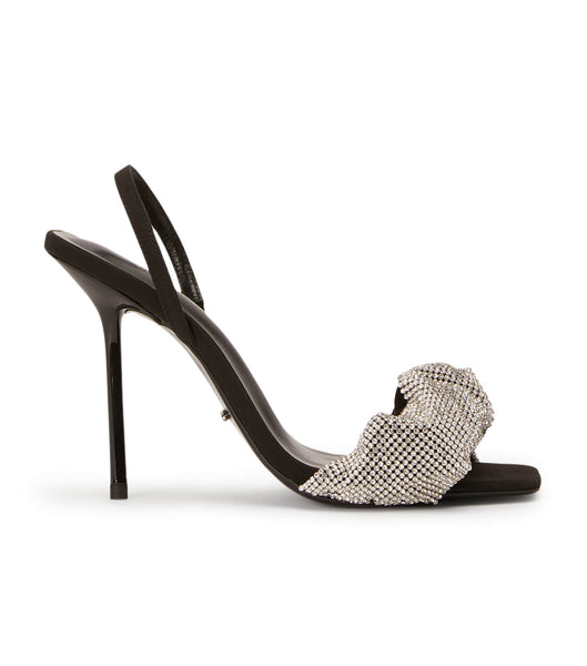 Tony Bianco Nixon Crystal/Black 10.5cm Stiletthæler Svarte | NOZPD29822