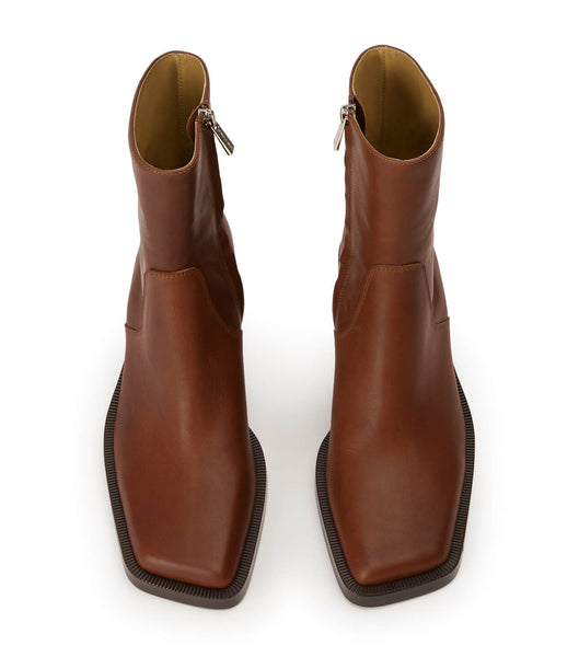 Tony Bianco Prince Cognac 8cm Ankelstøvletter Brune | ANOWC40737