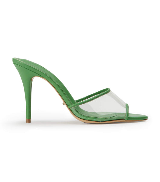 Tony Bianco Riana Clear Vinylite/Acid Green 9.5cm Stiletthæler Grønn | NOJVR36368