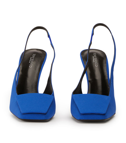 Tony Bianco Rue Azure Crepe 10.5cm Eventhæler Blå | GNOUC30376