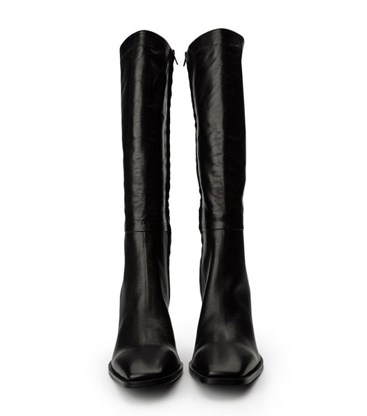 Tony Bianco Rylee Black Venice 8.5cm Mid Calf Boots Svarte | NOEAH90631