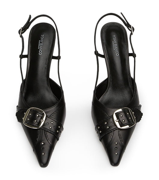 Tony Bianco Sadie Black Como 8cm Eventhæler Svarte | TNOWZ26103