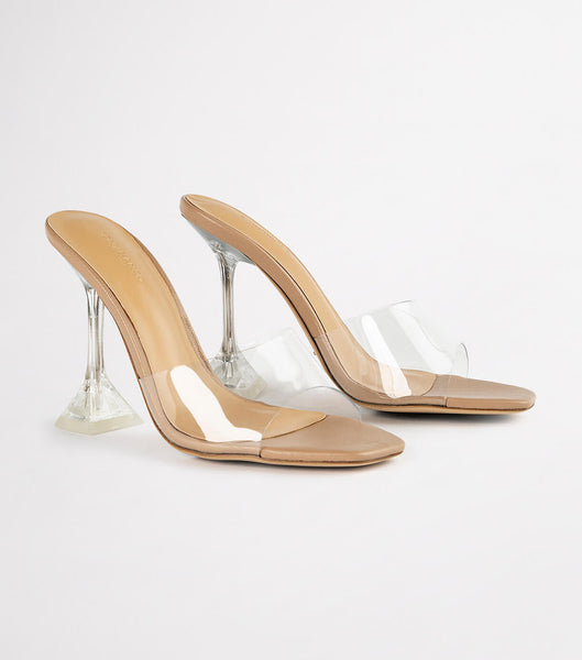 Tony Bianco Serri Clear Vinylite/Skin Nappa 10.5cm Stiletthæler Skin Color | NOJVR77747