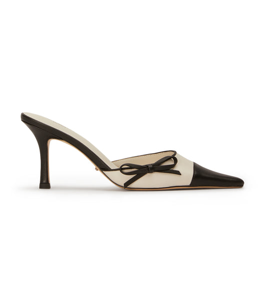 Tony Bianco Shirley Bone/Black 8cm Court Sko Beige Svarte | NODFL54983