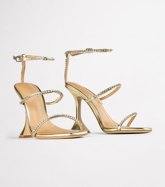 Tony Bianco Shy Gold Nappa Metallic 10.5cm Stiletthæler Gull Metal | LNOTR28240