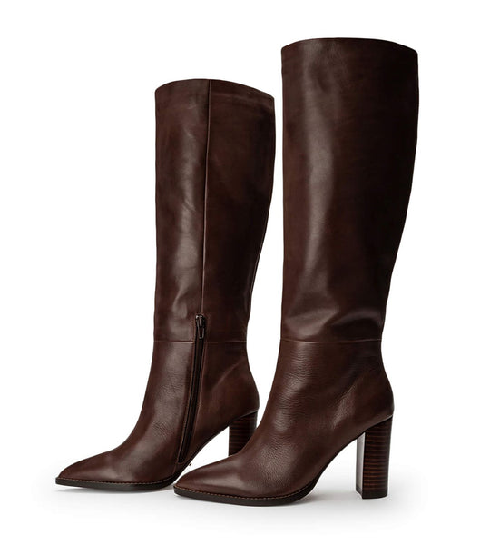 Tony Bianco Skyla Choc Como 9cm Mid Calf Boots Sjokolade | ANOWC29348