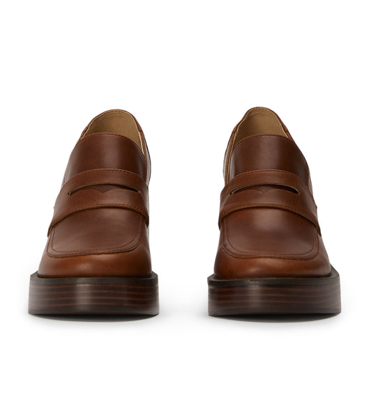 Tony Bianco Taranto Cognac 9cm Loafers Brune | ENOVG67291