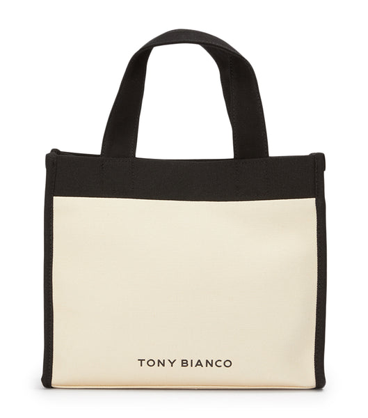 Tony Bianco Teagan Black/Beige Tote Bag Accessories Svarte Beige | ANODF81376