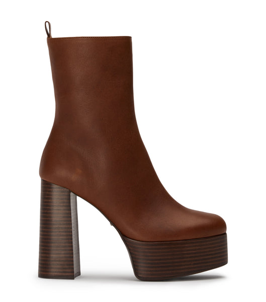 Tony Bianco Tyra Cognac 12cm Platform Støvler Brune | XNOBH28129