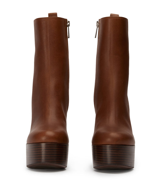 Tony Bianco Tyra Cognac 12cm Støvler Med Hæl Brune | NOZPD65552