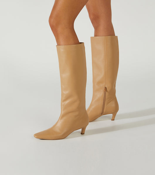 Tony Bianco Vixon Honey Nappa 5cm Mid Calf Boots Oransje | NONZX93529