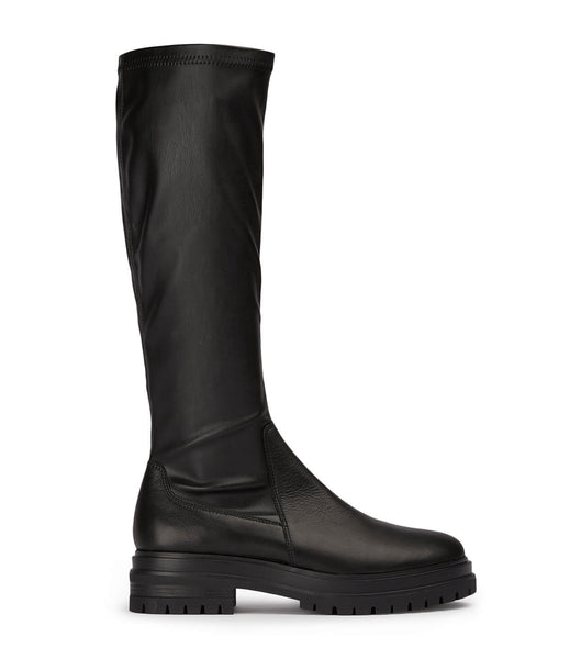 Tony Bianco Waze Black Venice/Black Venezia 4.5cm Mid Calf Boots Svarte | XNOGW64425