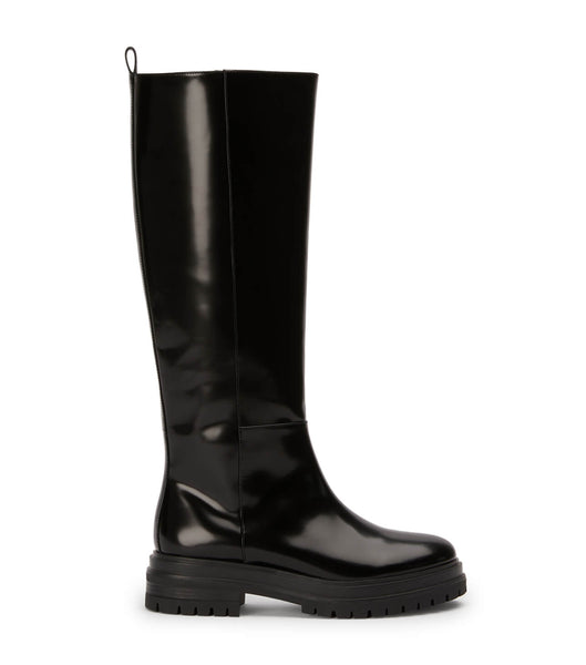 Tony Bianco Welly Black Hi Shine 4.5cm Knehøye støvler Svarte | GNOEC23193