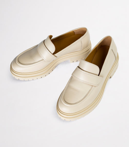 Tony Bianco Wiz Vanilla Capretto 4.5cm Loafers Lyse Gul | NOEAH14984