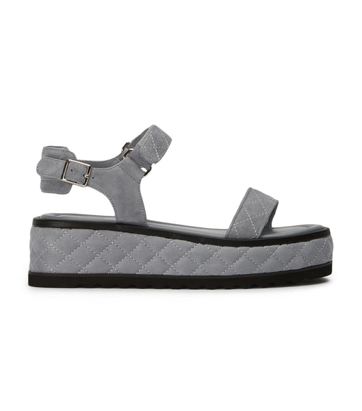 Tony Bianco Zahara Steel Grey Semsket Skinn 6cm Sandaler Grå | LNOSX16621