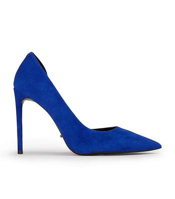 Tony Bianco Alyx Azure Semsket Skinn 10.5cm Stiletthæler Blå | XNOGW92854