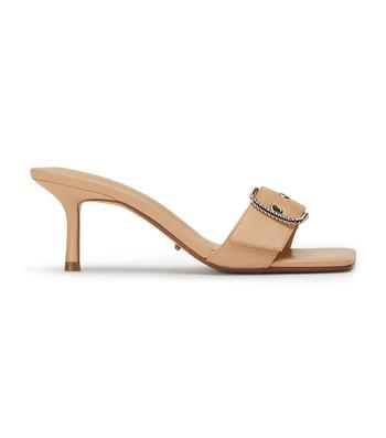 Tony Bianco Amy Beech Nappa 6.5cm Eventhæler Beige | QNOWA81490