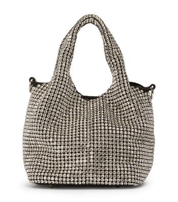 Tony Bianco Angie Clear Crystal Mini Handbags Accessories Sølv | YNOGT89471