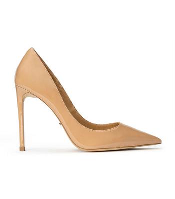 Tony Bianco Anja Nude Patent 10.5cm Bling hæler Beige | ZNONQ54372