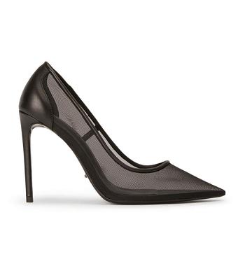 Tony Bianco Apex Black Mesh 10.5cm Stiletthæler Svarte | ENOHC26112