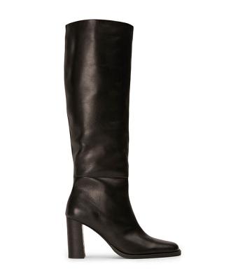 Tony Bianco Asher Black Como 8.5cm Mid Calf Boots Svarte | SNOVO40649