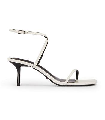 Tony Bianco Axent White Patent 6.5cm Strappy hæler Hvite | NOJBT73415