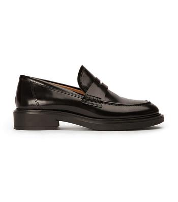 Tony Bianco Cherish Black Hi Shine 4.5cm Loafers Svarte | YNOGT77567