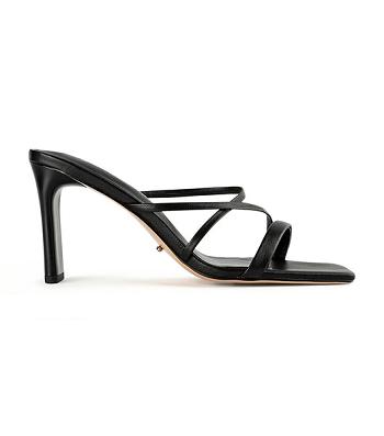 Tony Bianco Classic Black Nappa 8.5cm Strappy hæler Svarte | XNOBH65111