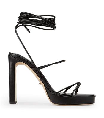 Tony Bianco Deon Black Nappa 11.5cm Platform Sko Svarte | NOICD57169