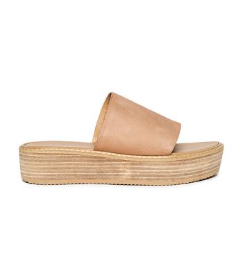 Tony Bianco Elke Caramel 4.5cm Flate Sandaler Beige | NOXMI32150