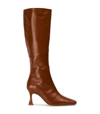 Tony Bianco Fantasy Rust Venice 8cm Mid Calf Boots Rød | SNOVO98899