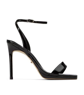 Tony Bianco French Black Patent 11cm Stiletthæler Svarte | NOXBR62078