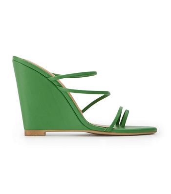 Tony Bianco Gaia Acid Green 11cm Wedge Grønn | QNOWA11837